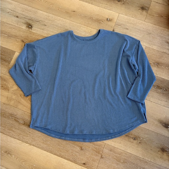 Maurices Tops - Maurices Blue Ribbed Knit Top